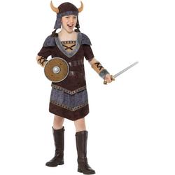Piraat & Viking Kostuum | Walhalla Viking Sigrid | Meisje | Small | Carnaval kostuum | Verkleedkleding